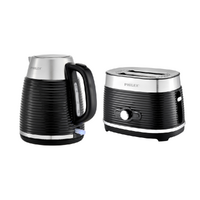 Classic 2 Slice Toaster Kettle Set - Black